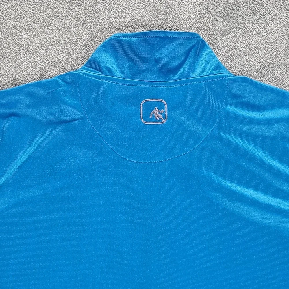 AND1 Track Jacket Mens Large Blue‎ Full Zip Basketball Training Warmup Athletic